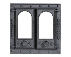 Дверка со стеклом 2 створч. "Прибалтика" Центролит