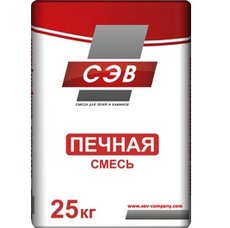 Смесь кладочная глино-песчаная "СЭВ" 850°C Красный 25кг