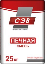 Смесь кладочная глино-песчаная "СЭВ" 850°C Красный 25кг