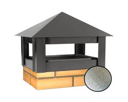 Зонт цельный (колпак) "Оцинковка" 385*385мм