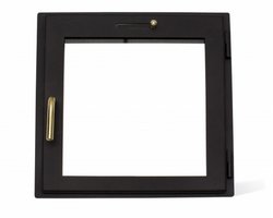 Дверка герм. со стеклом ДП-02 "Енисей" (Мета-бел) 369*383мм АНТРАЦИТ