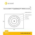 Плита печная 1 конф. ПК-430 (Везувий) 705*530мм