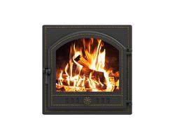 Дверка герметичная со стеклом Везувий 205 БРОНЗА