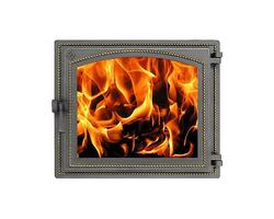 Дверка герметичная со стеклом Везувий 240 БРОНЗА