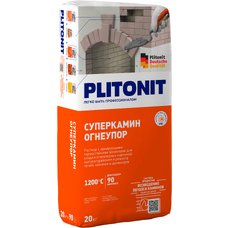 Мертель шамотный огнеупорный "Плитонит суперкамин" Желтый 20кг