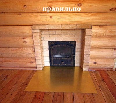 Лист предтопочный нерж. зеркальный (AISI 430/0.5 мм) 1000*600 мм