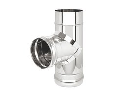 Тройник нерж. (AISI 430/0,8мм) 90* д.100