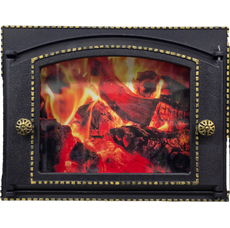 Дверка со стеклом  ДК-2ВС БРОНЗА