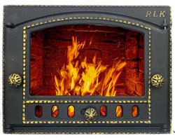 Дверка со стеклом ДК-2С БРОНЗА