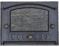 Дверка глухая ДК-2Б РЛ 18 "Домик в деревне" (Рубцовск) 300*375мм БРОНЗА