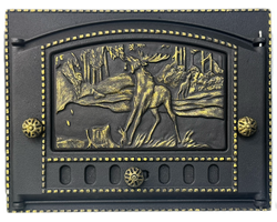 Духовка чугунная ДП-ДК-2Б Природа РЛ 19  БРОНЗА