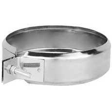 Хомут нерж. (AISI 430/0,5мм) д.180 мм Антрацит