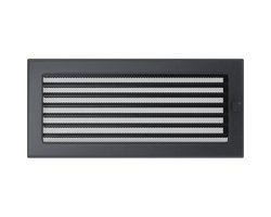 Решетка вент. (Кратки) Антрацит 30CХ с жалюзи 300*170мм
