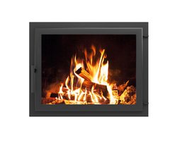 Дверка герметичная со стеклом 700М Везувий АНТРАЦИТ