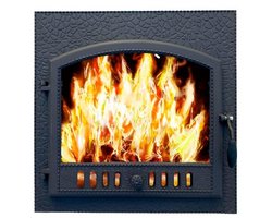 Дверца герметичная со стеклом ДКГ-12С "Под камень"