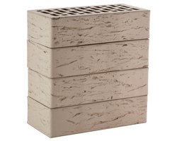 Кирпич пустотелый (ЛСР) Рустик "СЕРЫЙ"