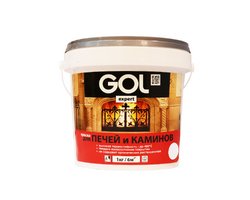 Эмаль термостойкая Голэксперт, КРАСНО-КОРИЧНЕВАЯ/ банка 1 кг 400°С