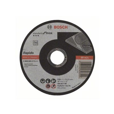 Круг отрезной 125*1.0*22.2 мм для металла BOSCH