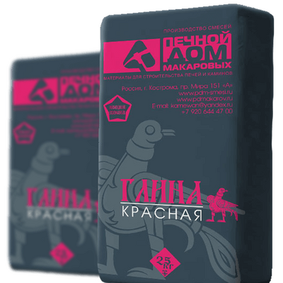 Глина порошковая керамическая СТАНДАРТ "Печной дом Макаровых" 23кг