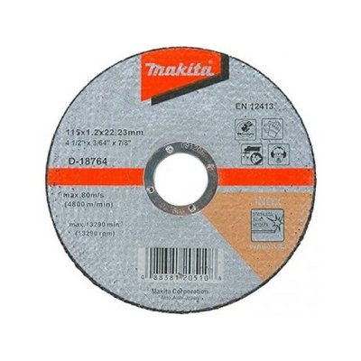 Круг отрезной 115х1,2х22,23 мм  для металла плоский WA60T  MAKITA, арт. D-18764