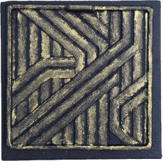 Дверка прочистная ДПр-4 Л RL 36 "Лабиринт" БРОНЗА