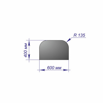 Лист предтопочный 400*600*1 R135 БРОНЗА
