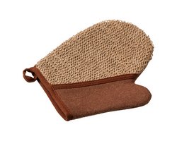 Мочалка из рами, варежка с хлопком, арт. 40363