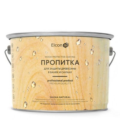 Пропитка для бани и сауны Sauna Natural (2л) ELCON