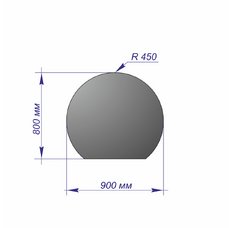 Лист предтопочный R450 Антрацит