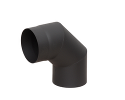Отвод LAVA конструкционная сталь 2мм марка 08ПС,  д.150, 90*  Антрацит ( ЛАВА)