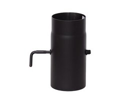 Шибер LAVA конструкционная сталь 2мм марка 08ПС,  д.150, L-0,25м  ЧЕРНЫЙ ( ЛАВА)