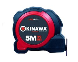 Рулетка измерительная 5м x 32мм, двустороннее полотно арт. 2402-5-32 OKINAWA SHORT