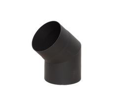 Отвод LAVA конструкционная сталь 2мм марка 08ПС,  д.150, 45*  ЧЕРНЫЙ ( ЛАВА)