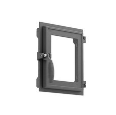 Дверка герметичная со стеклом ДТГ-4КС "Карелия" (Рубцовск) 280*250мм Бронза