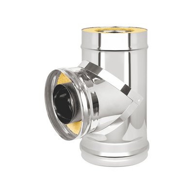 Сэндвич-тройник Нерж+Нерж (AISI 430/0,8мм) д.150*250 мм Антрацит