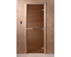 Дверь банная DoorWood Бронза Матовое