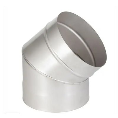 Отвод нерж. 45* (AISI 304/1мм) д.330, ГИЛЬЗА