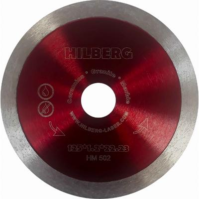Диск алмазный Hilberg сплошной  Ультратонкий 125*8*22.23 Толщина реж. кромки 1.2 mm арт. HM 502