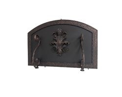 Заслонка русской печи с прокатом металлическая - край 300, высота 400, ш 600 / 600*400*300