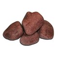 Камни Малиновый кварцит обвалованный 70-150 мм 20кг