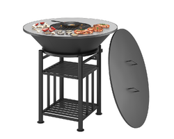 "FANTASTIC GRILL" Везувий Ø 700 (чаша+подставка+плита+решетка+крышка)
