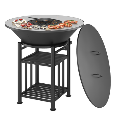 "FANTASTIC GRILL" Везувий Ø 700 (чаша+подставка+плита+решетка+крышка)