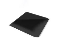 Лист стеклянный предтопочный перед/ под печь Черный (Black) (1100х1100х8мм) СП-2