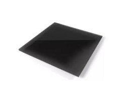 Лист стеклянный предтопочный перед/ под печь Черный (Black) (1100х1100х8мм) СП-1