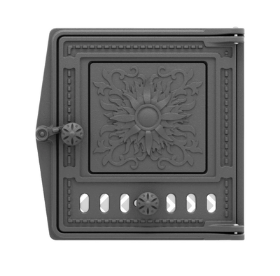 Дверка топочная с шибером ДТ-4Ш, РЛ 45 Цветок (Рубцовск) 280*250 Антрацит