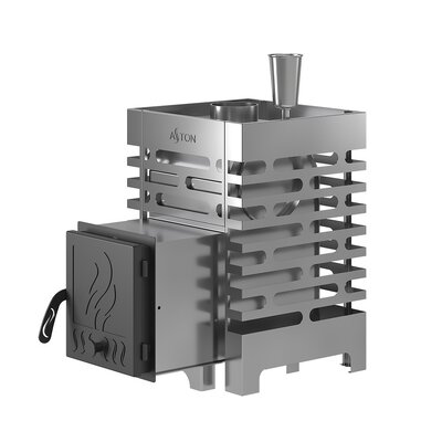 Печь для бани ASTON 12 INOX с баком на трубе 50л O115 (AISI 439)