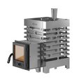 Печь для бани ASTON 12 INOX стекло с баком на трубе 50л O115 (AISI 439)