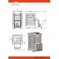 Печь для бани ASTON 16 со стеклянной дверцей
