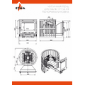 Печь для бани ЭТНА 24 (Панорама) "М" Ковка