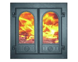 Дверка со стеклом  двухстворчатая ДК-6С РЛК 8415 "Горница"